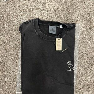 OVO Black Garment Dyed T-Shirt